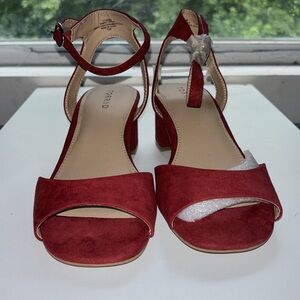Torrid Wine Square Toe Block Heel